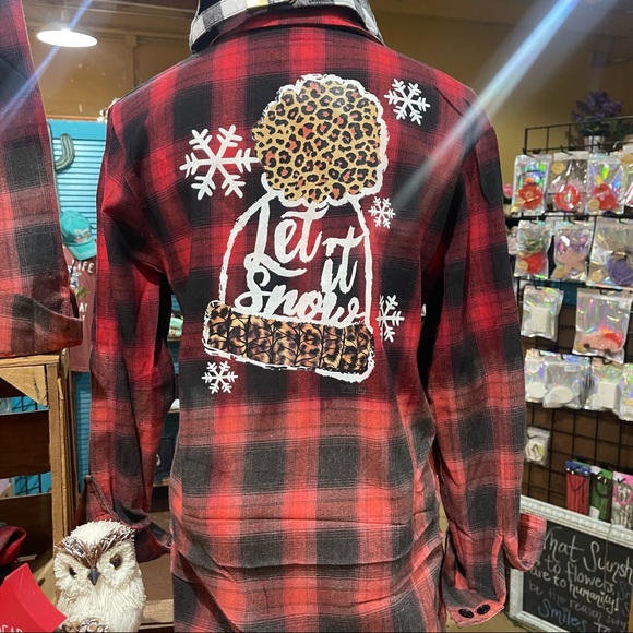 Flannel Let it Snow - Picture 1 of 2
